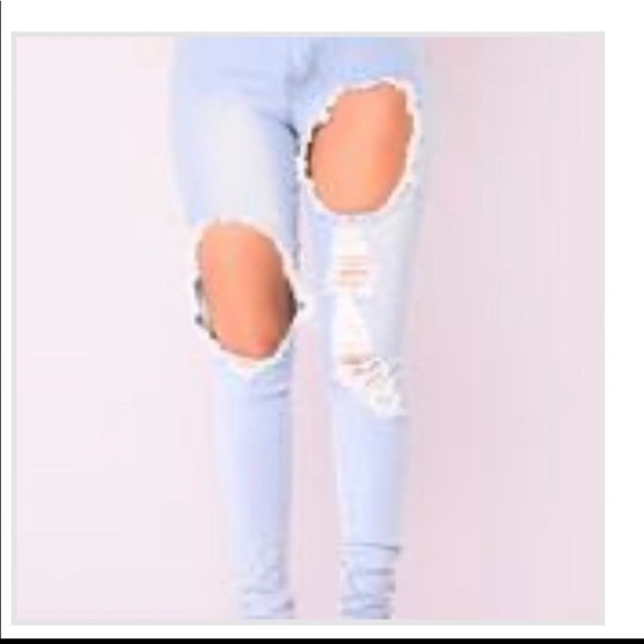 To do drama skinny jeans light denim worn ones - Picture 1 of 2